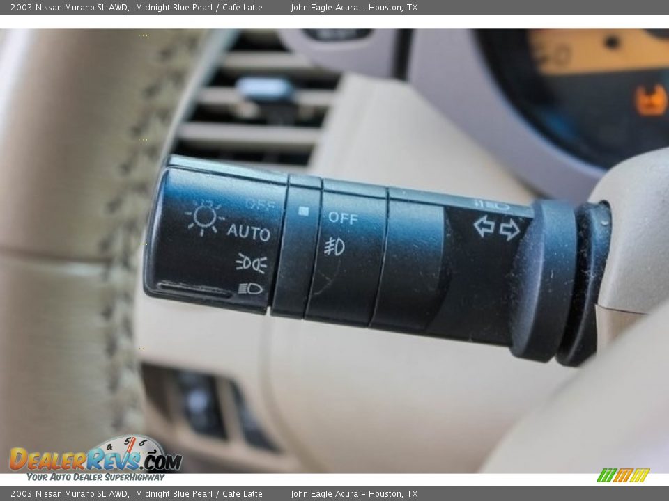 2003 Nissan Murano SL AWD Midnight Blue Pearl / Cafe Latte Photo #32
