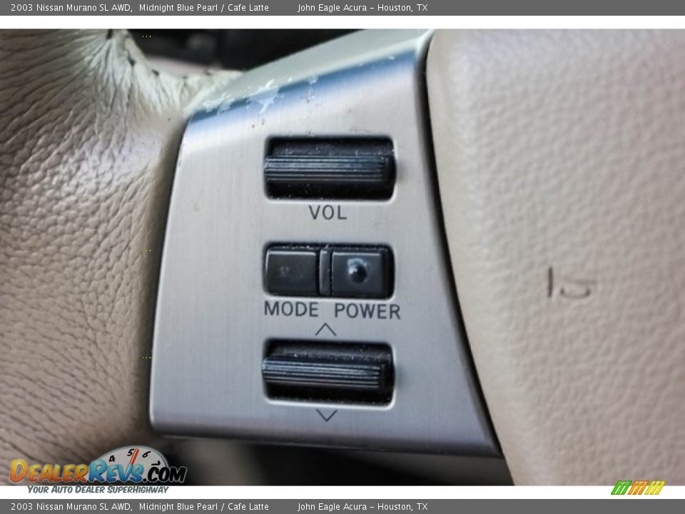 2003 Nissan Murano SL AWD Midnight Blue Pearl / Cafe Latte Photo #33