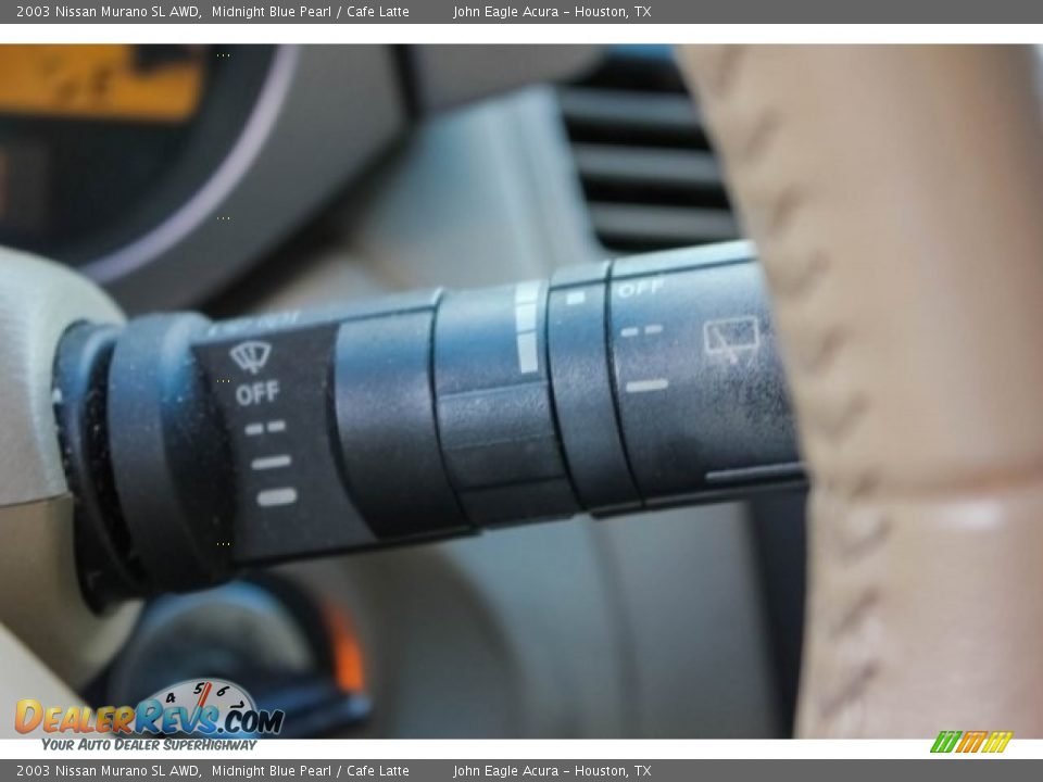 2003 Nissan Murano SL AWD Midnight Blue Pearl / Cafe Latte Photo #34