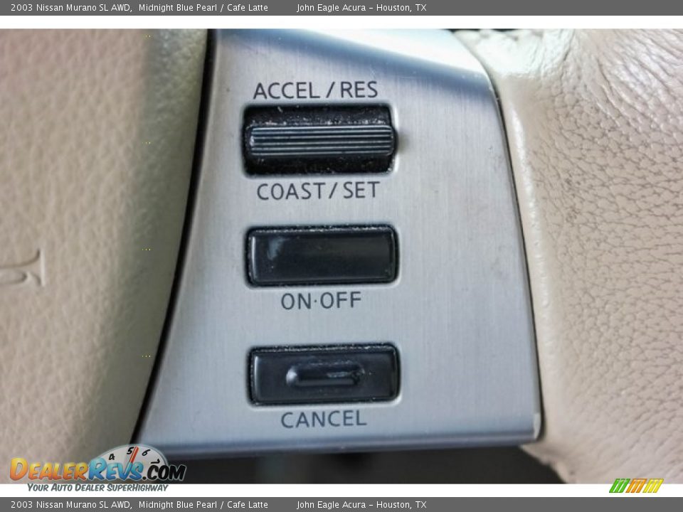 2003 Nissan Murano SL AWD Midnight Blue Pearl / Cafe Latte Photo #35