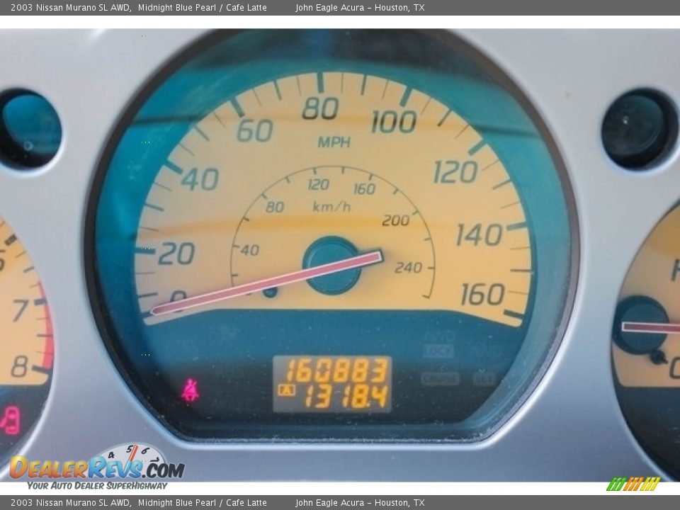 2003 Nissan Murano SL AWD Midnight Blue Pearl / Cafe Latte Photo #36