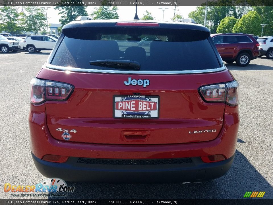 2018 Jeep Compass Limited 4x4 Redline Pearl / Black Photo #5