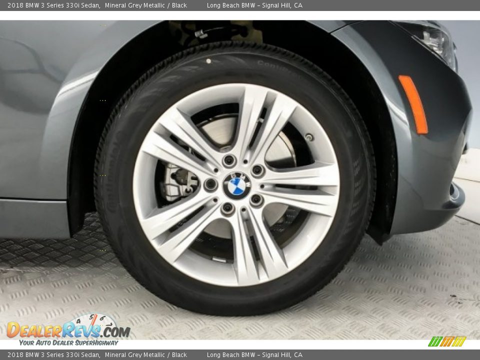 2018 BMW 3 Series 330i Sedan Mineral Grey Metallic / Black Photo #8
