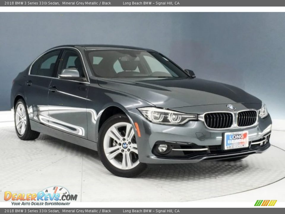 2018 BMW 3 Series 330i Sedan Mineral Grey Metallic / Black Photo #12