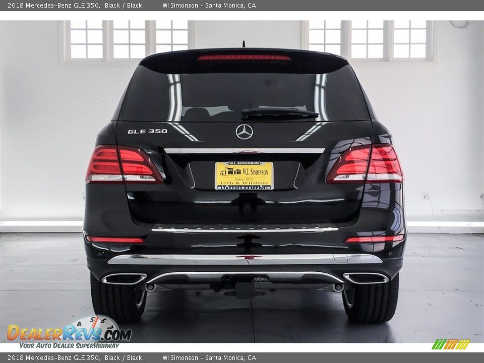 2018 Mercedes-Benz GLE 350 Black / Black Photo #4