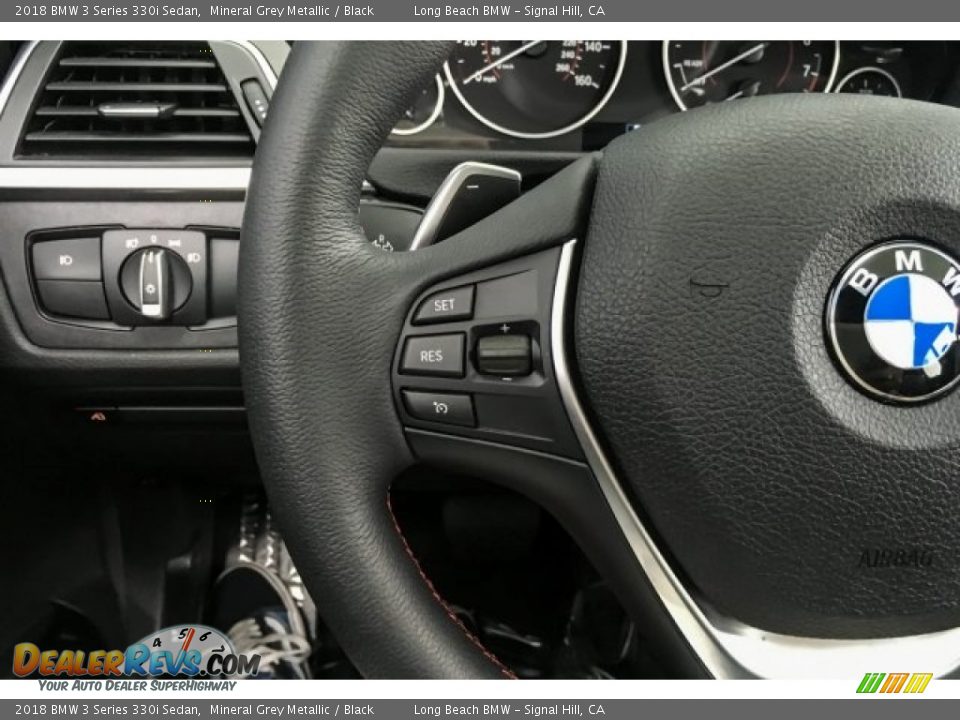 2018 BMW 3 Series 330i Sedan Mineral Grey Metallic / Black Photo #16