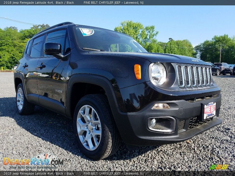 2018 Jeep Renegade Latitude 4x4 Black / Black Photo #1