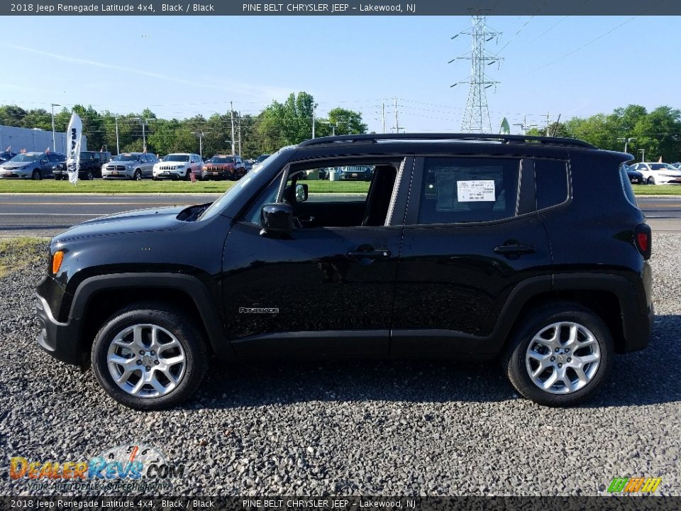 2018 Jeep Renegade Latitude 4x4 Black / Black Photo #3