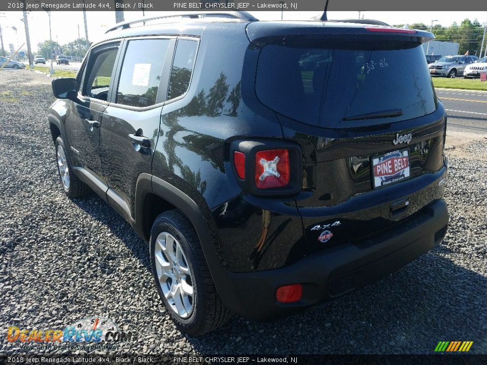 2018 Jeep Renegade Latitude 4x4 Black / Black Photo #4