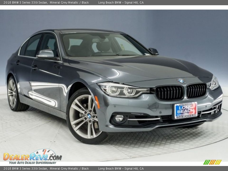 2018 BMW 3 Series 330i Sedan Mineral Grey Metallic / Black Photo #13