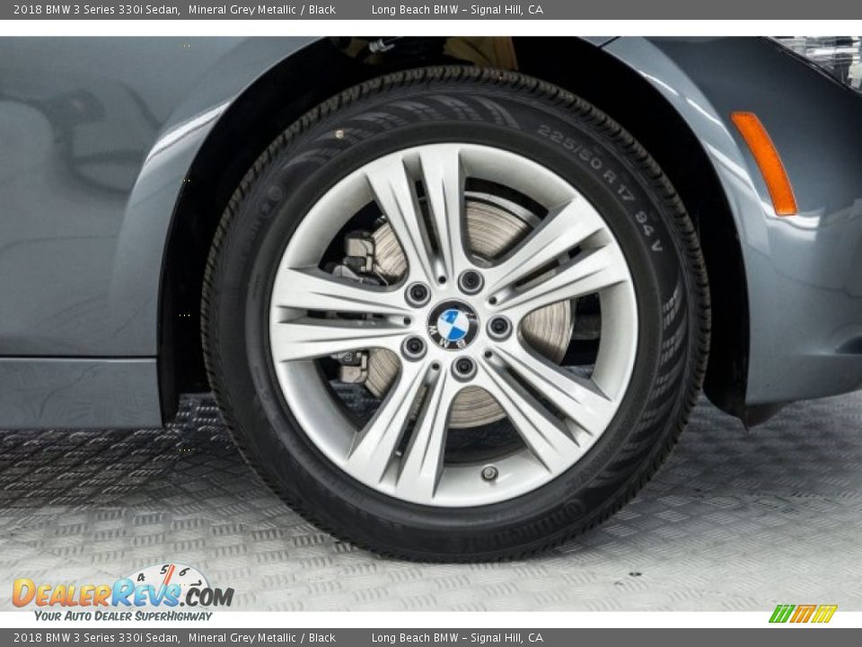 2018 BMW 3 Series 330i Sedan Mineral Grey Metallic / Black Photo #9