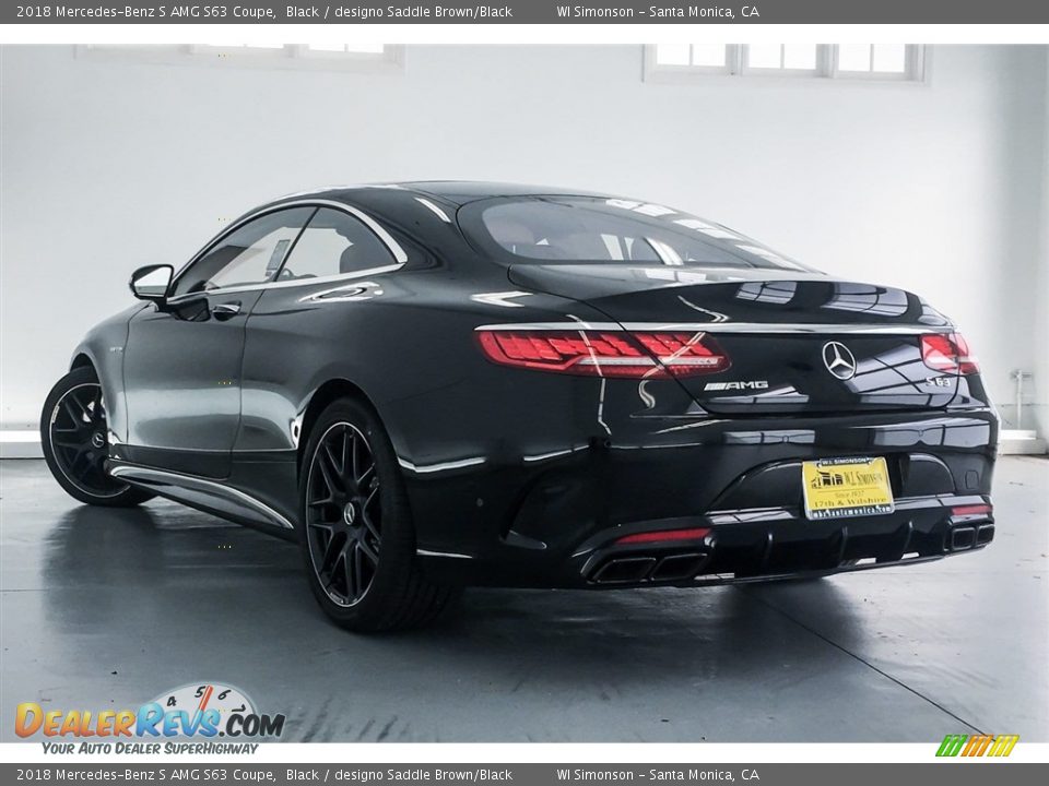 2018 Mercedes-Benz S AMG S63 Coupe Black / designo Saddle Brown/Black Photo #10