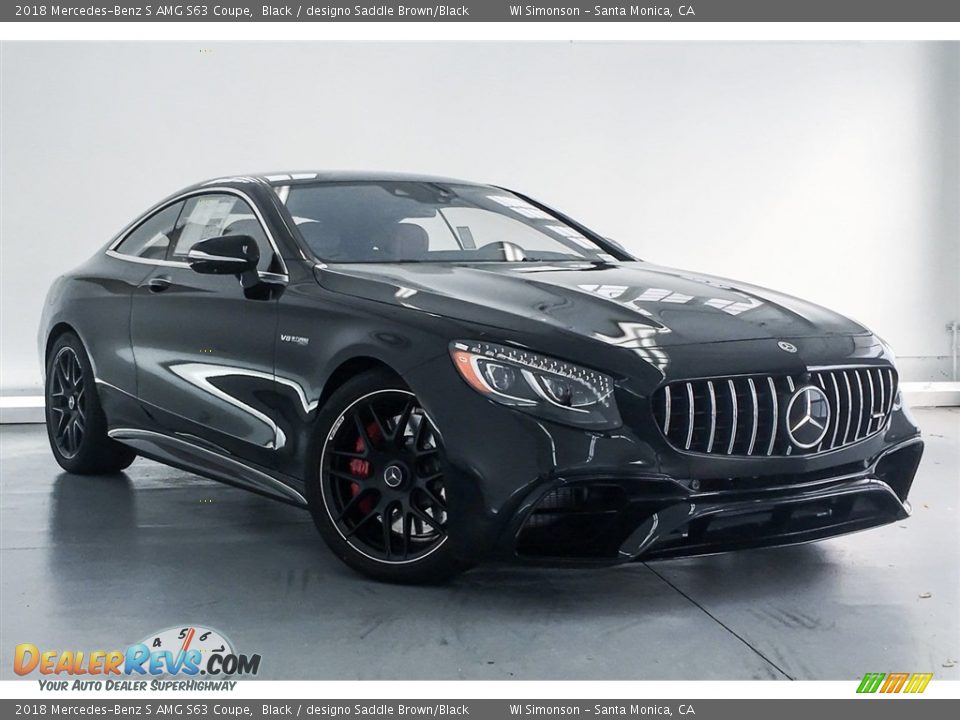 2018 Mercedes-Benz S AMG S63 Coupe Black / designo Saddle Brown/Black Photo #12