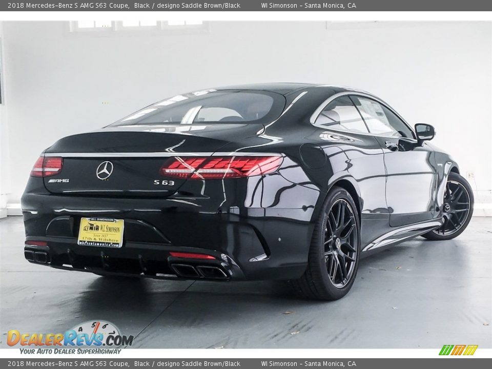 2018 Mercedes-Benz S AMG S63 Coupe Black / designo Saddle Brown/Black Photo #16
