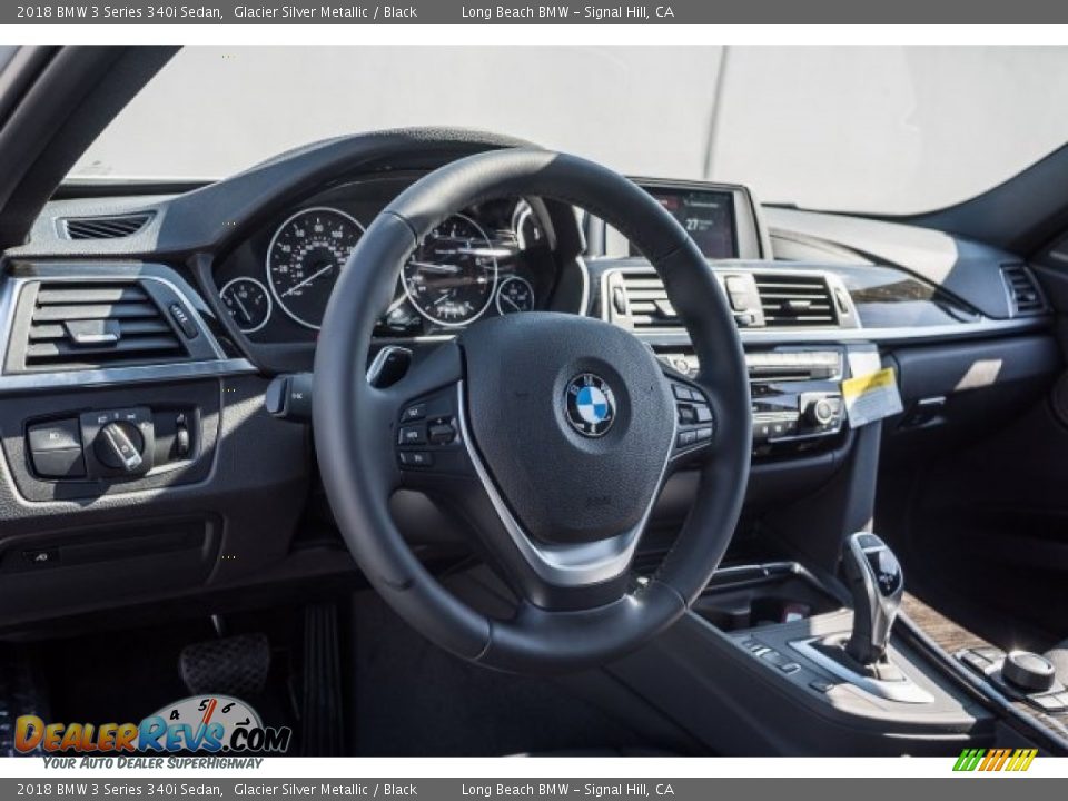 2018 BMW 3 Series 340i Sedan Glacier Silver Metallic / Black Photo #5