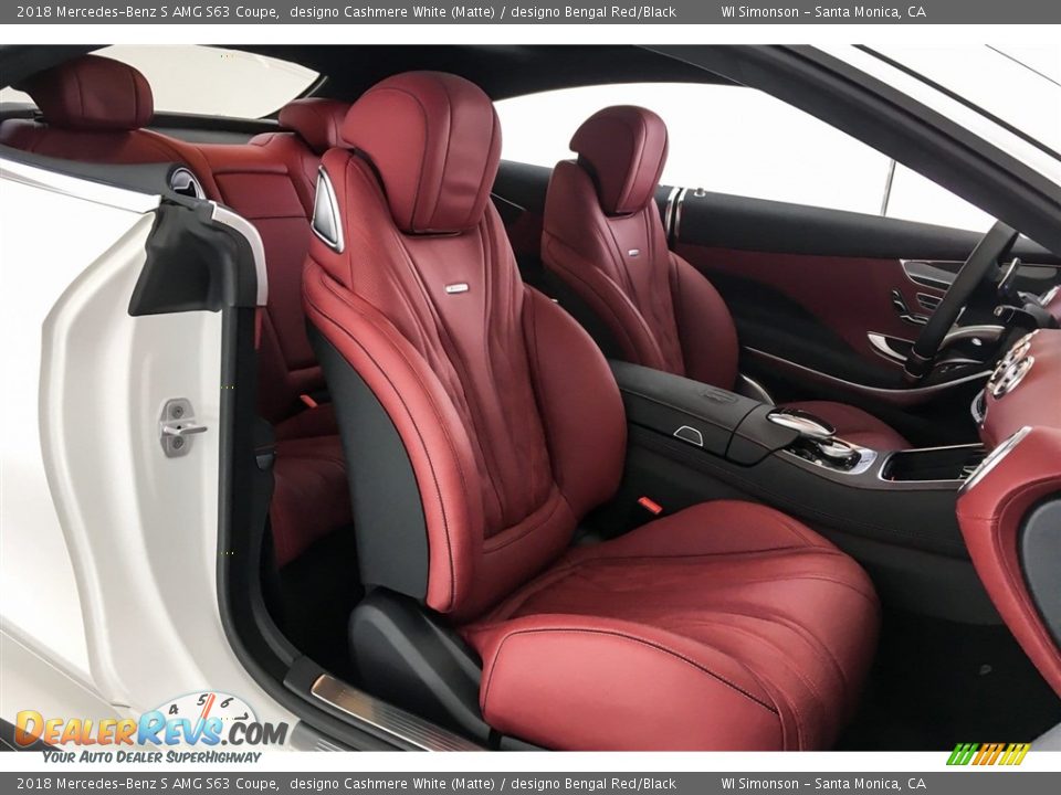 designo Bengal Red/Black Interior - 2018 Mercedes-Benz S AMG S63 Coupe Photo #6