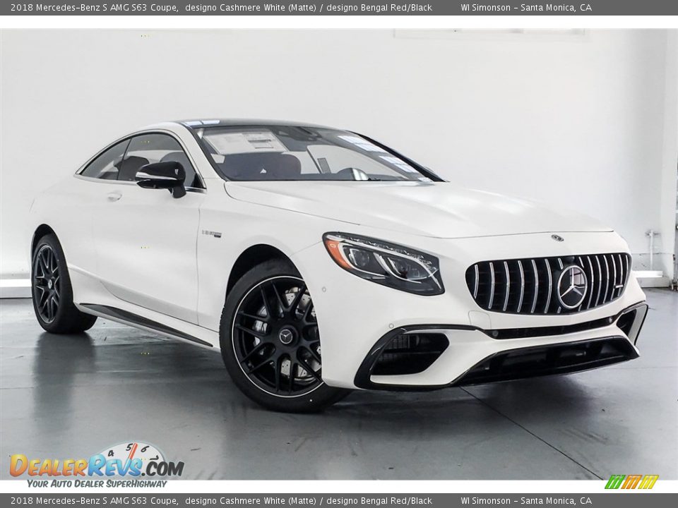designo Cashmere White (Matte) 2018 Mercedes-Benz S AMG S63 Coupe Photo #12
