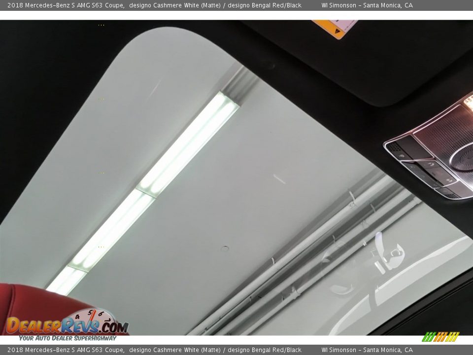 Sunroof of 2018 Mercedes-Benz S AMG S63 Coupe Photo #28