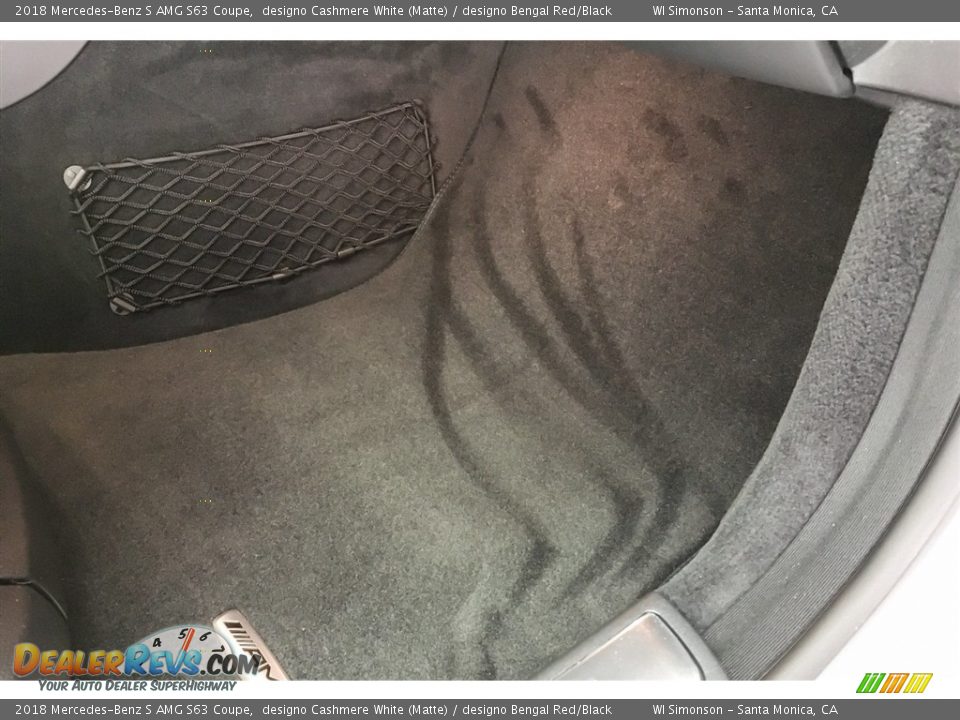 2018 Mercedes-Benz S AMG S63 Coupe designo Cashmere White (Matte) / designo Bengal Red/Black Photo #29