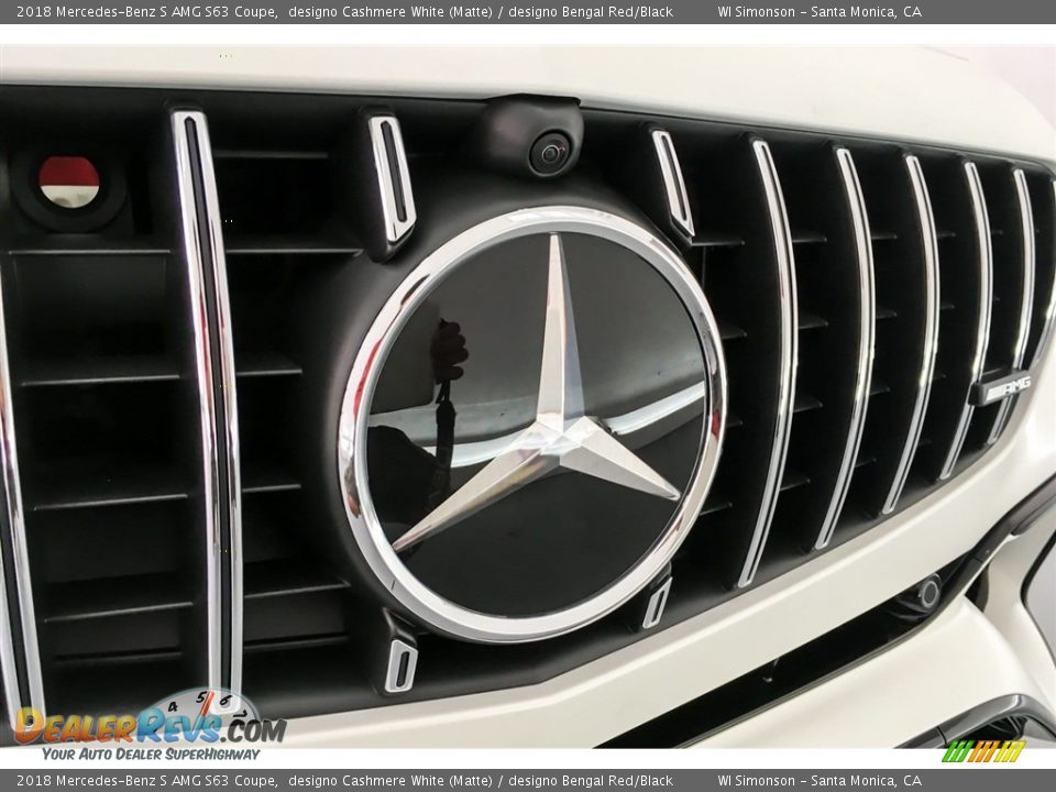 2018 Mercedes-Benz S AMG S63 Coupe designo Cashmere White (Matte) / designo Bengal Red/Black Photo #33