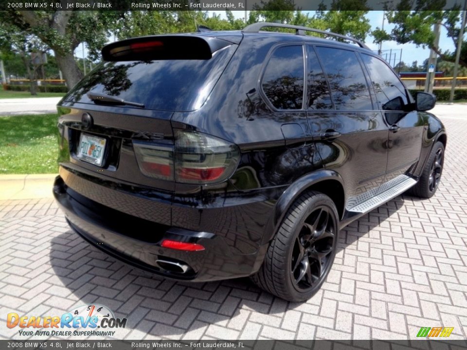 2008 BMW X5 4.8i Jet Black / Black Photo #9