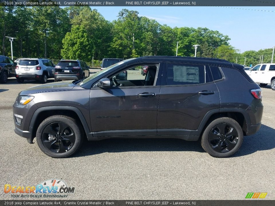 2018 Jeep Compass Latitude 4x4 Granite Crystal Metallic / Black Photo #3