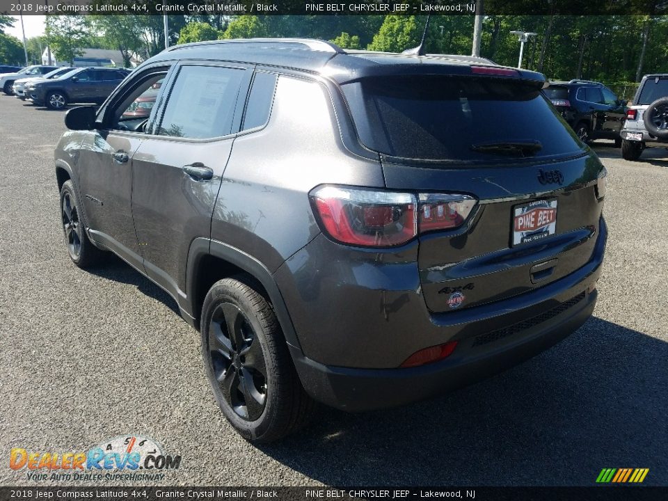 2018 Jeep Compass Latitude 4x4 Granite Crystal Metallic / Black Photo #4