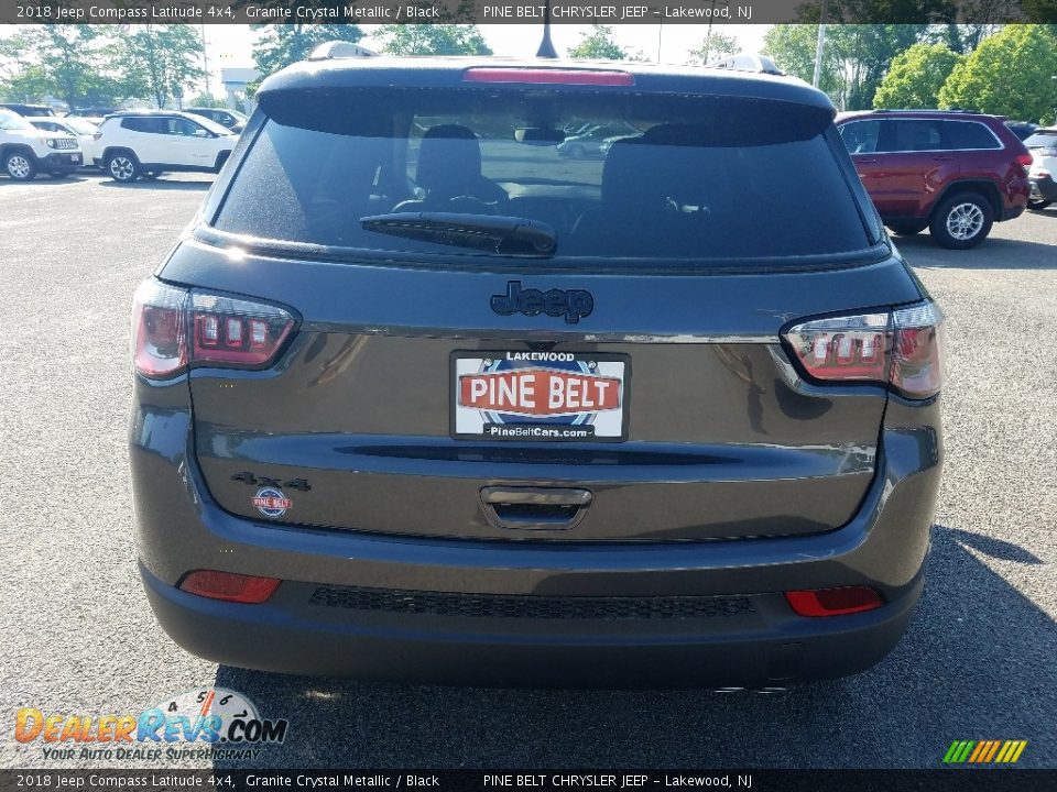 2018 Jeep Compass Latitude 4x4 Granite Crystal Metallic / Black Photo #5