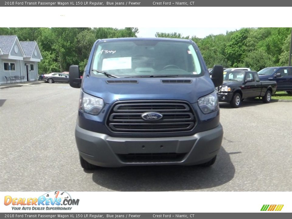 2018 Ford Transit Passenger Wagon XL 150 LR Regular Blue Jeans / Pewter Photo #2