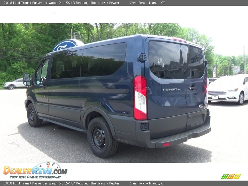 2018 Ford Transit Passenger Wagon XL 150 LR Regular Blue Jeans / Pewter Photo #5