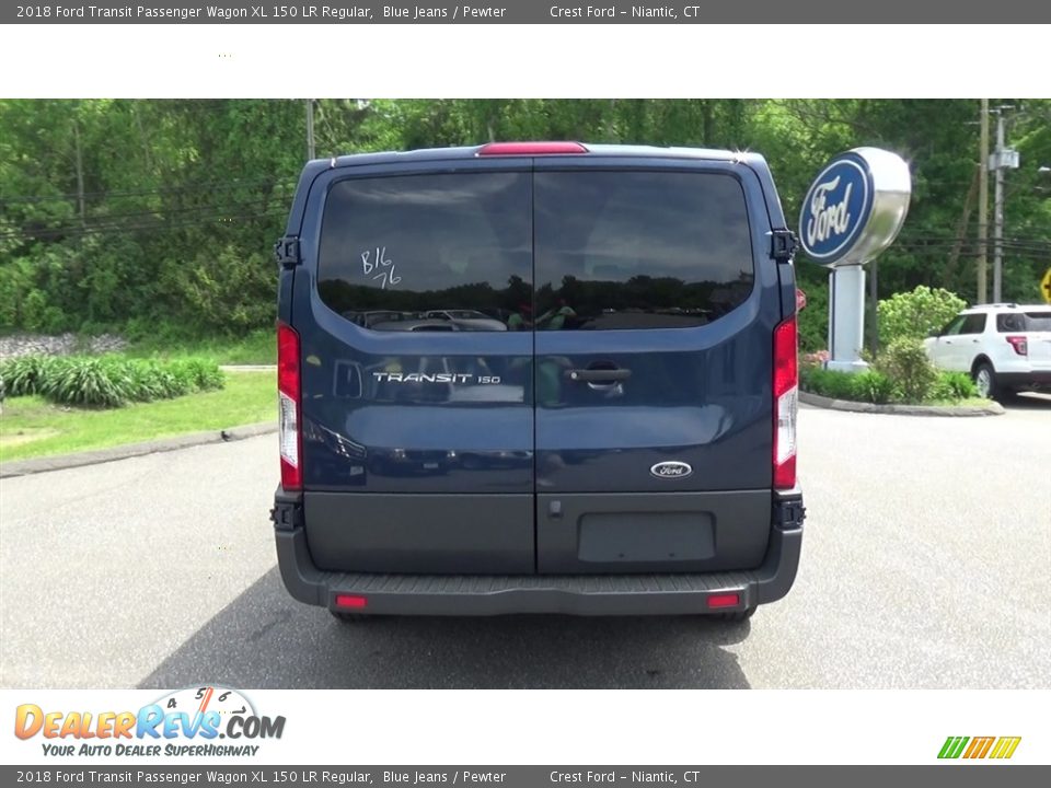2018 Ford Transit Passenger Wagon XL 150 LR Regular Blue Jeans / Pewter Photo #6