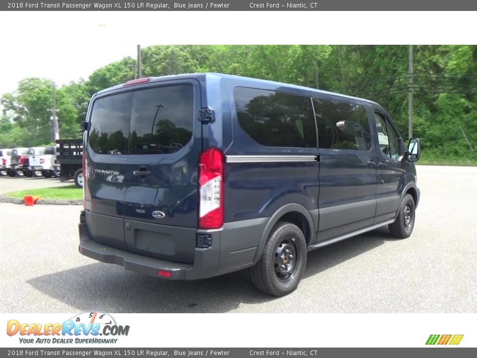 2018 Ford Transit Passenger Wagon XL 150 LR Regular Blue Jeans / Pewter Photo #7