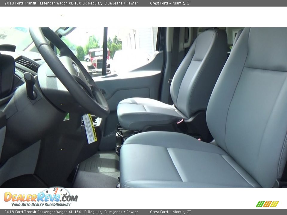 Front Seat of 2018 Ford Transit Passenger Wagon XL 150 LR Regular Photo #11