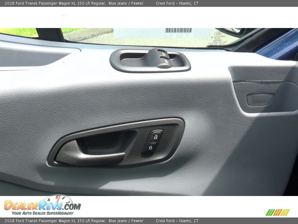 2018 Ford Transit Passenger Wagon XL 150 LR Regular Blue Jeans / Pewter Photo #12