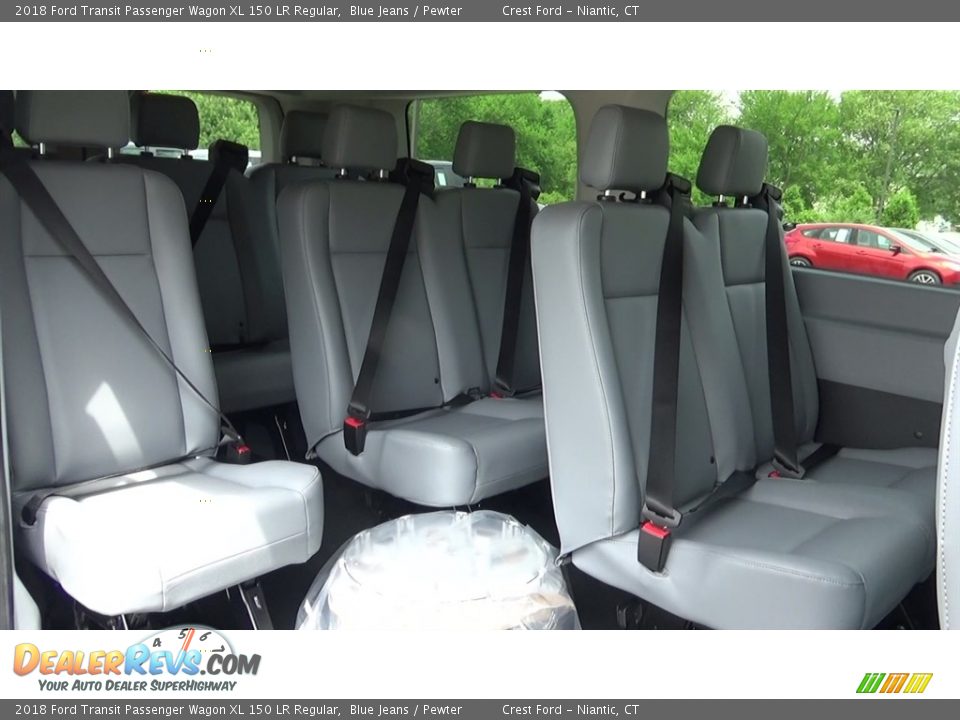 Rear Seat of 2018 Ford Transit Passenger Wagon XL 150 LR Regular Photo #19