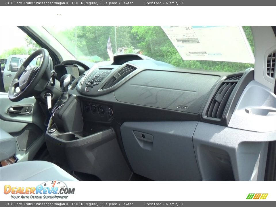 2018 Ford Transit Passenger Wagon XL 150 LR Regular Blue Jeans / Pewter Photo #23