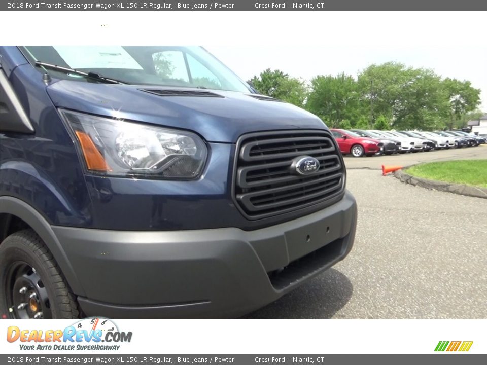 2018 Ford Transit Passenger Wagon XL 150 LR Regular Blue Jeans / Pewter Photo #24