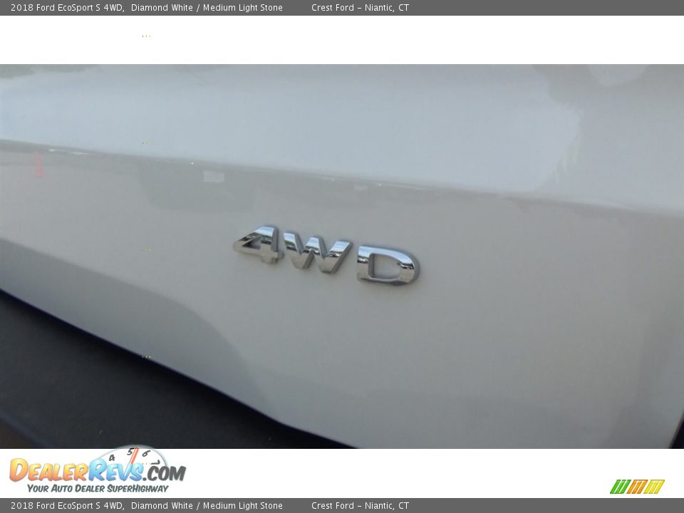 2018 Ford EcoSport S 4WD Diamond White / Medium Light Stone Photo #9
