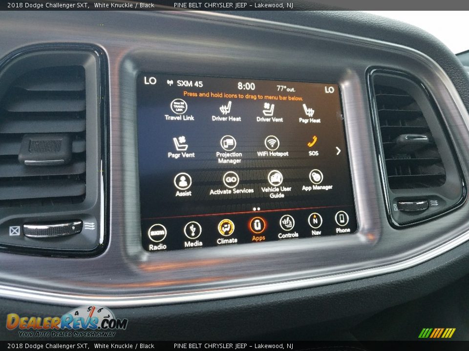 2018 Dodge Challenger SXT White Knuckle / Black Photo #10