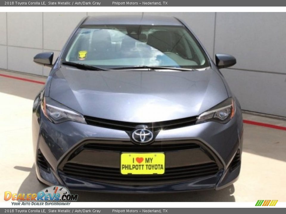 2018 Toyota Corolla LE Slate Metallic / Ash/Dark Gray Photo #2