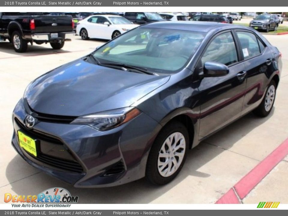 2018 Toyota Corolla LE Slate Metallic / Ash/Dark Gray Photo #3