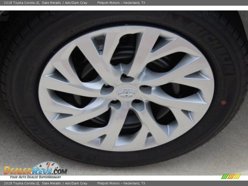 2018 Toyota Corolla LE Slate Metallic / Ash/Dark Gray Photo #5