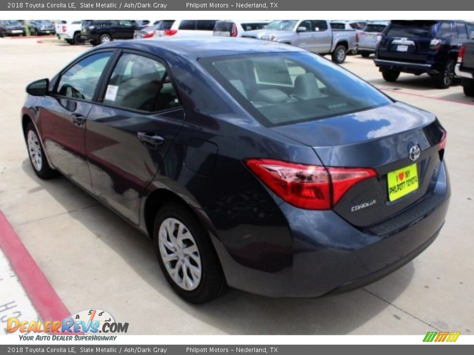 2018 Toyota Corolla LE Slate Metallic / Ash/Dark Gray Photo #6