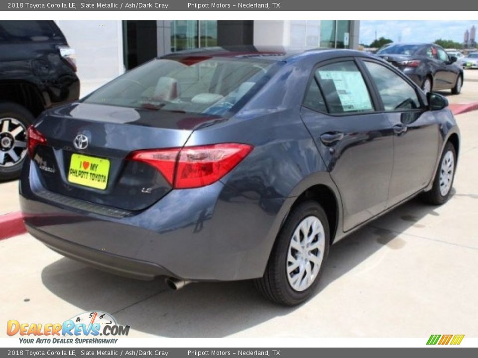 2018 Toyota Corolla LE Slate Metallic / Ash/Dark Gray Photo #8