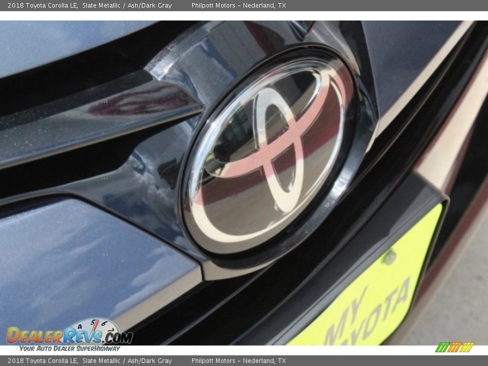 2018 Toyota Corolla LE Slate Metallic / Ash/Dark Gray Photo #11