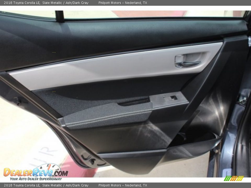 2018 Toyota Corolla LE Slate Metallic / Ash/Dark Gray Photo #22