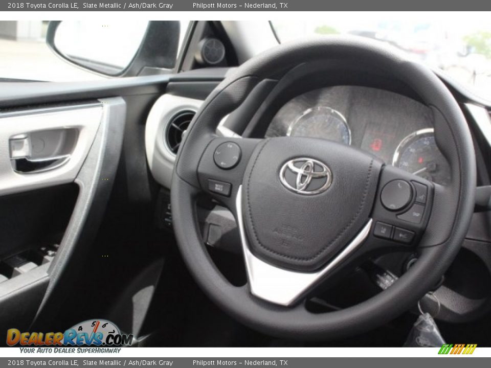 2018 Toyota Corolla LE Slate Metallic / Ash/Dark Gray Photo #25
