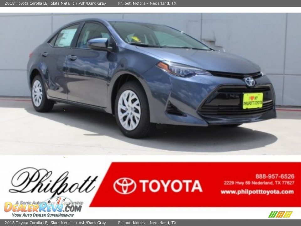 2018 Toyota Corolla LE Slate Metallic / Ash/Dark Gray Photo #1