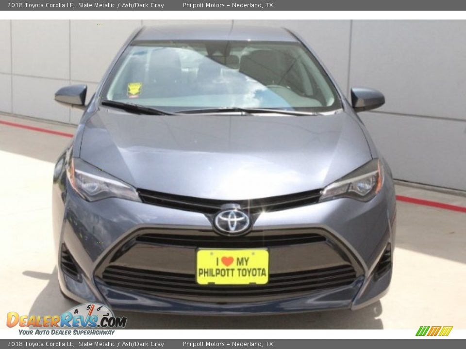 2018 Toyota Corolla LE Slate Metallic / Ash/Dark Gray Photo #2