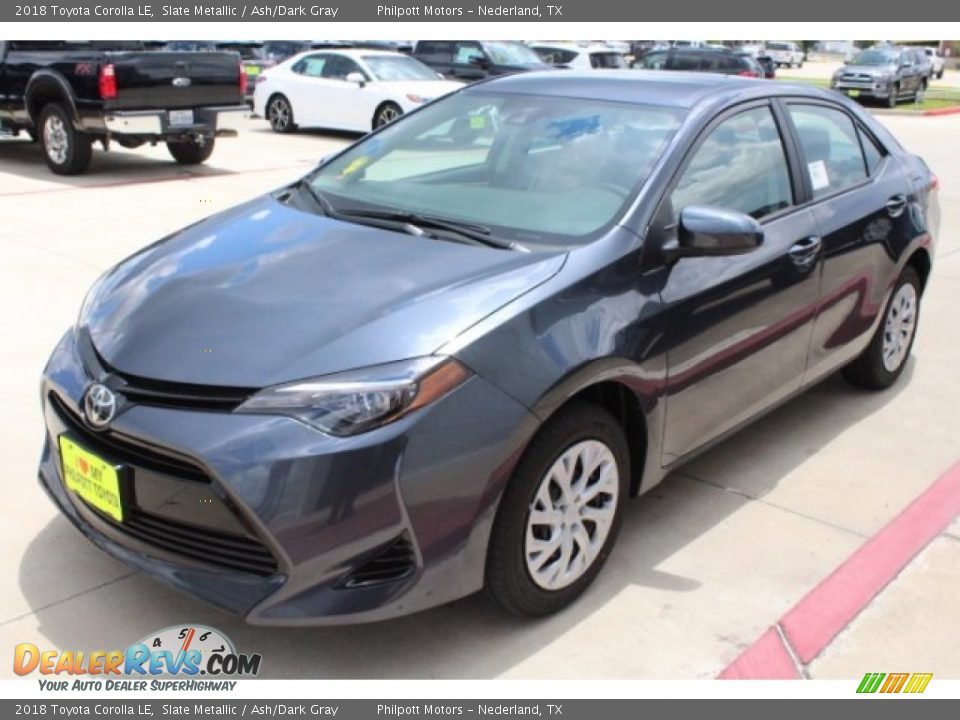2018 Toyota Corolla LE Slate Metallic / Ash/Dark Gray Photo #3